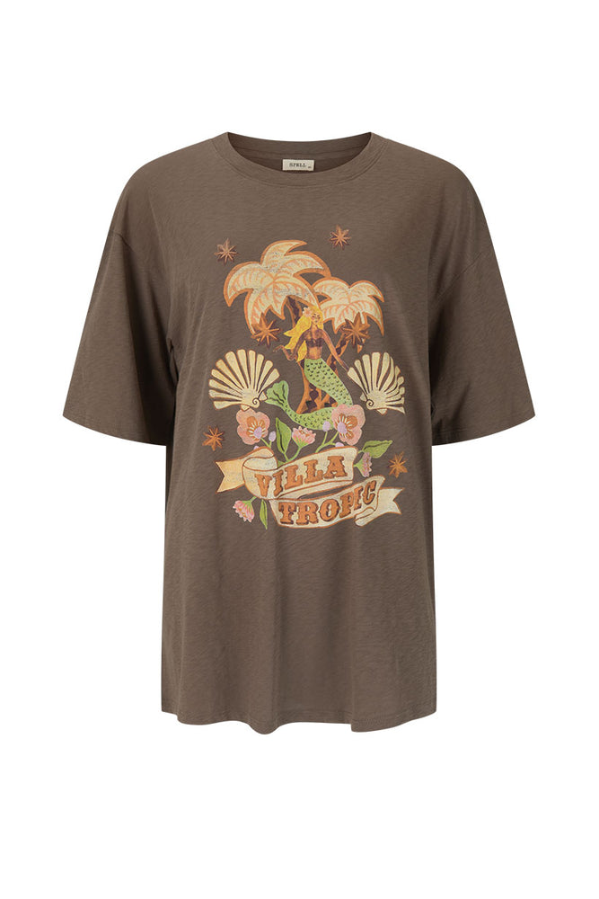 Villa Tropic Oversized Biker Tee
