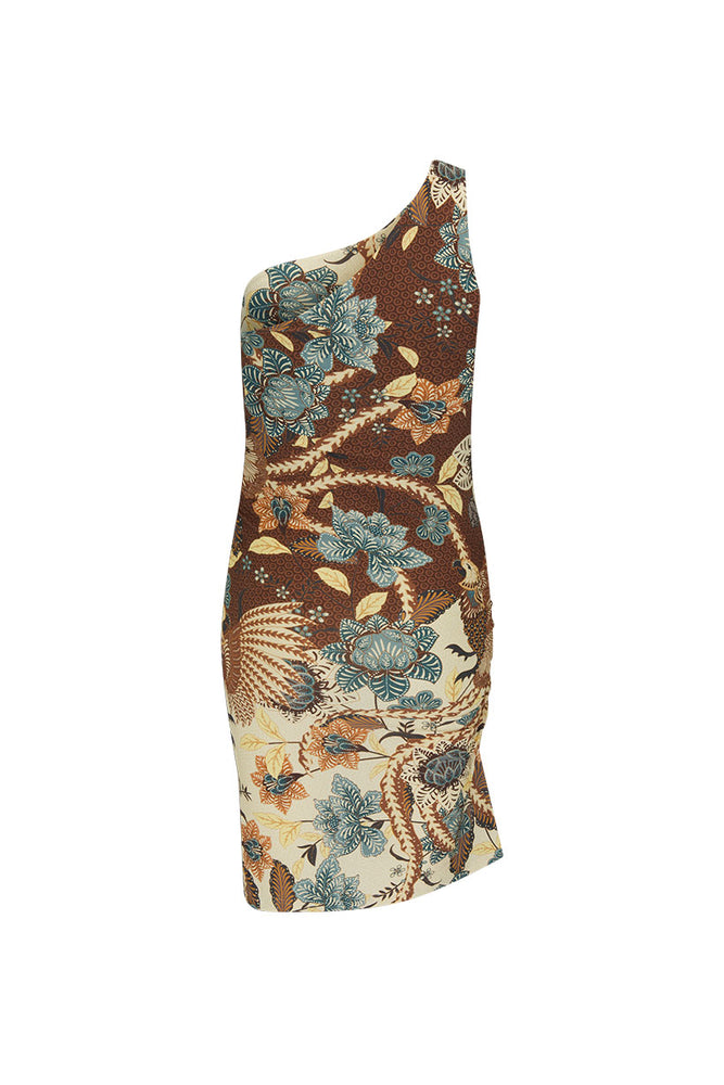 Volcano Goddess One Shoulder Mini Dress