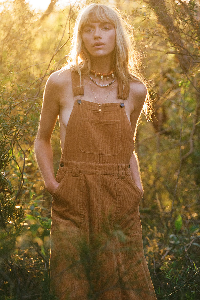 Summit Cord Overall Dress