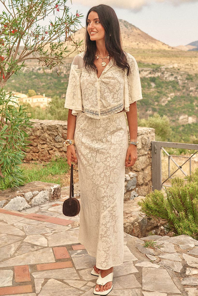 Free Love Lace Bias Skirt
